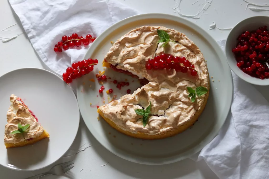 Johannisbeerkuchen mit Baiser 4 Johannisbeerkuchen mit Baiser