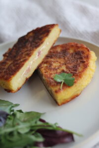 Kartoffelschnitzel Flammkuchen Style