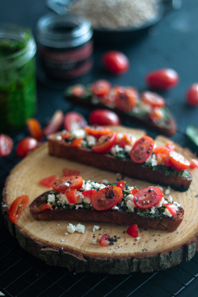 Bärlauchpesto Crostini