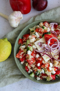 Griechischer Nudelsalat