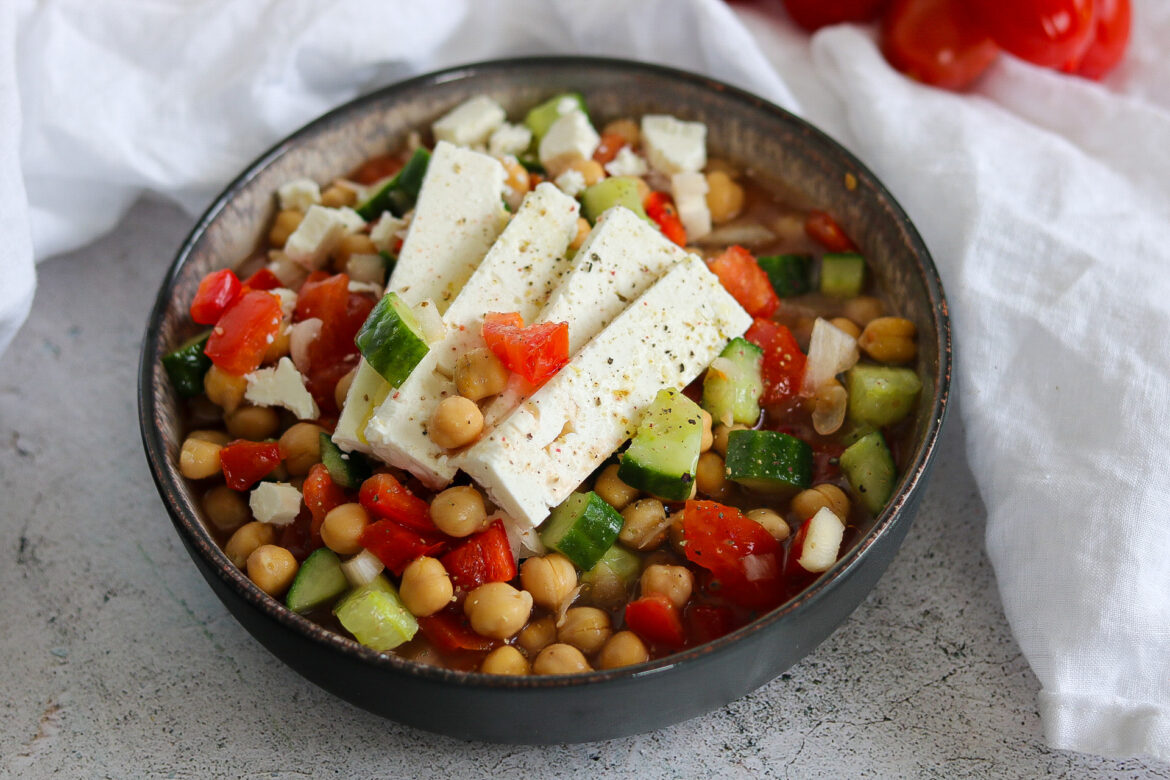 Kichererbsensalat griechischer Art
