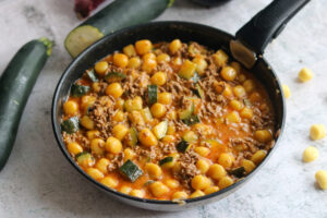 One Pot Gnocchi - Zucchini - Pfanne mit Hackfleisch