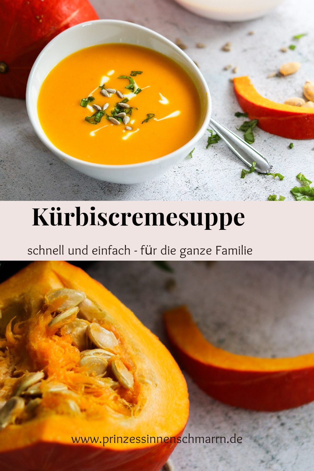 Klassische Kürbiscremesuppe - schnell und einfach