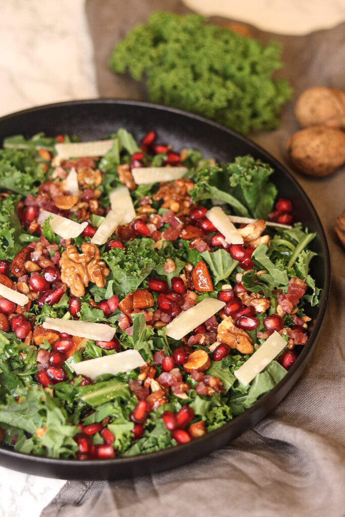 Roher Grünkohlsalat - einfacher Wintersalat