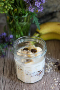 Bananen Split Overnight Oats