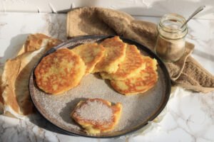 Quarkkeulchen aus Kloßteig