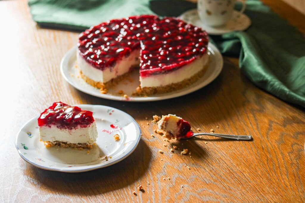 Kirsch Käsekuchen ohne Backen