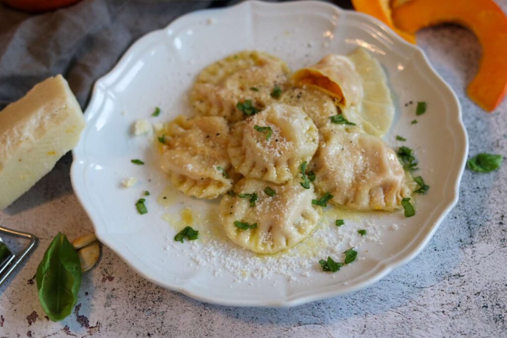 Kürbis Ravioli