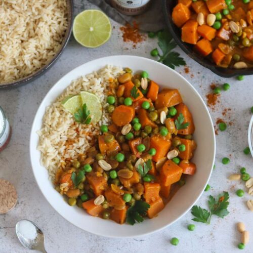 Kürbiscurry mit Erdnüssen