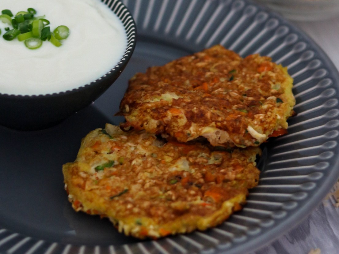 Einfache Gemüsepuffer aus der Heißluftfritteuse